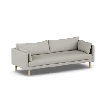 Linnevik καναπές - Same Grey 6673-Λευκή λαδωμένη δρυς, 4 θέσεων, χωρίς φούστα - 1898