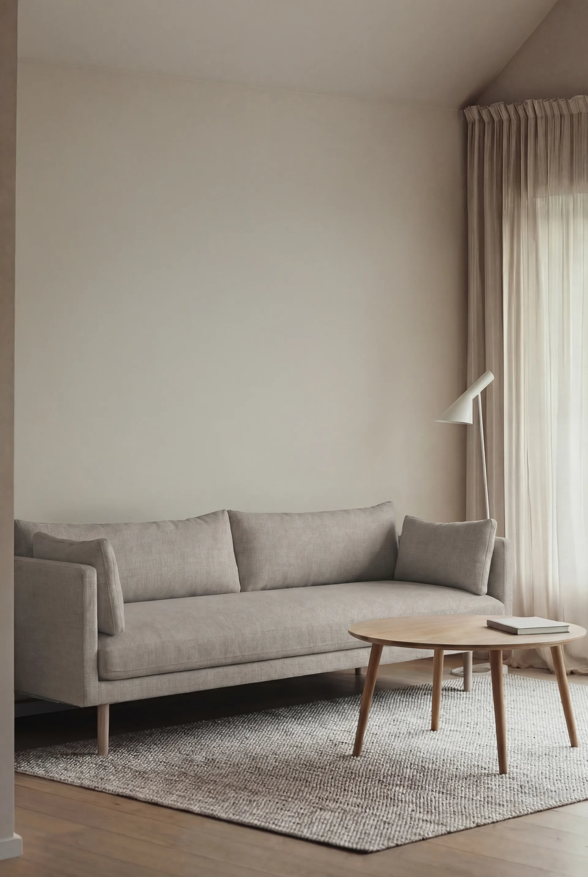 Linnevik καναπές, Same Grey 6673-Λευκή λαδωμένη δρυς, 4 θέσεων 1898