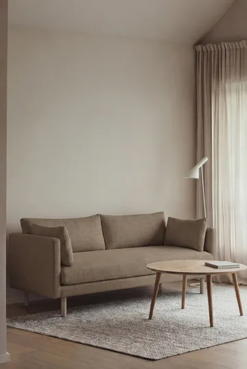 Linnevik καναπές - Same Mole 6674-Λευκή λαδωμένη δρυς, 2 θέσεων - 1898