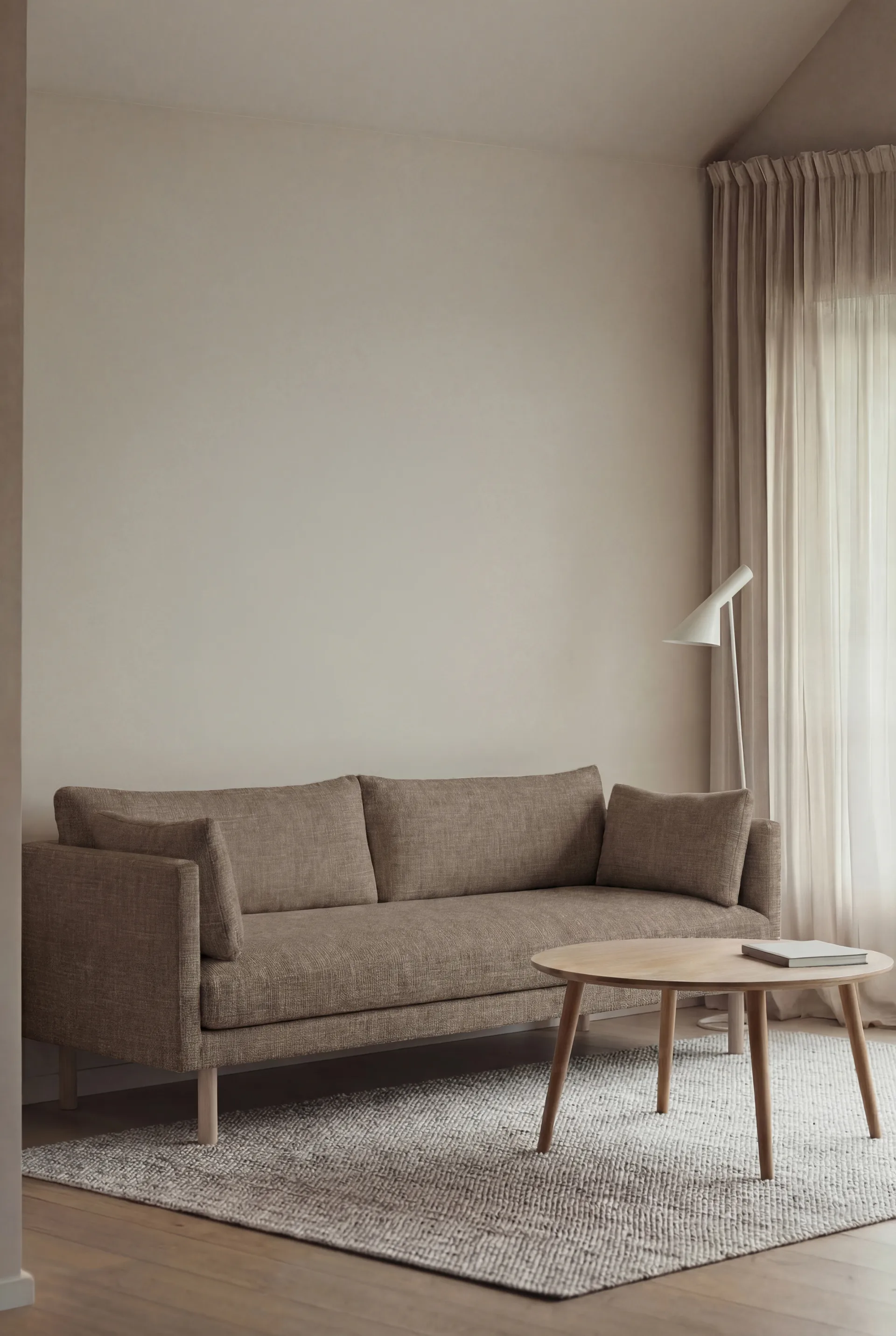 Linnevik καναπές, Same Mole 6674-Λευκή λαδωμένη δρυς, 3 θέσεων 1898