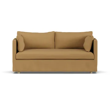 Linnevik καναπές - Same Ochre 6676-Λευκή λαδωμένη δρυς, 2 θέσεων, με φούστα - 1898