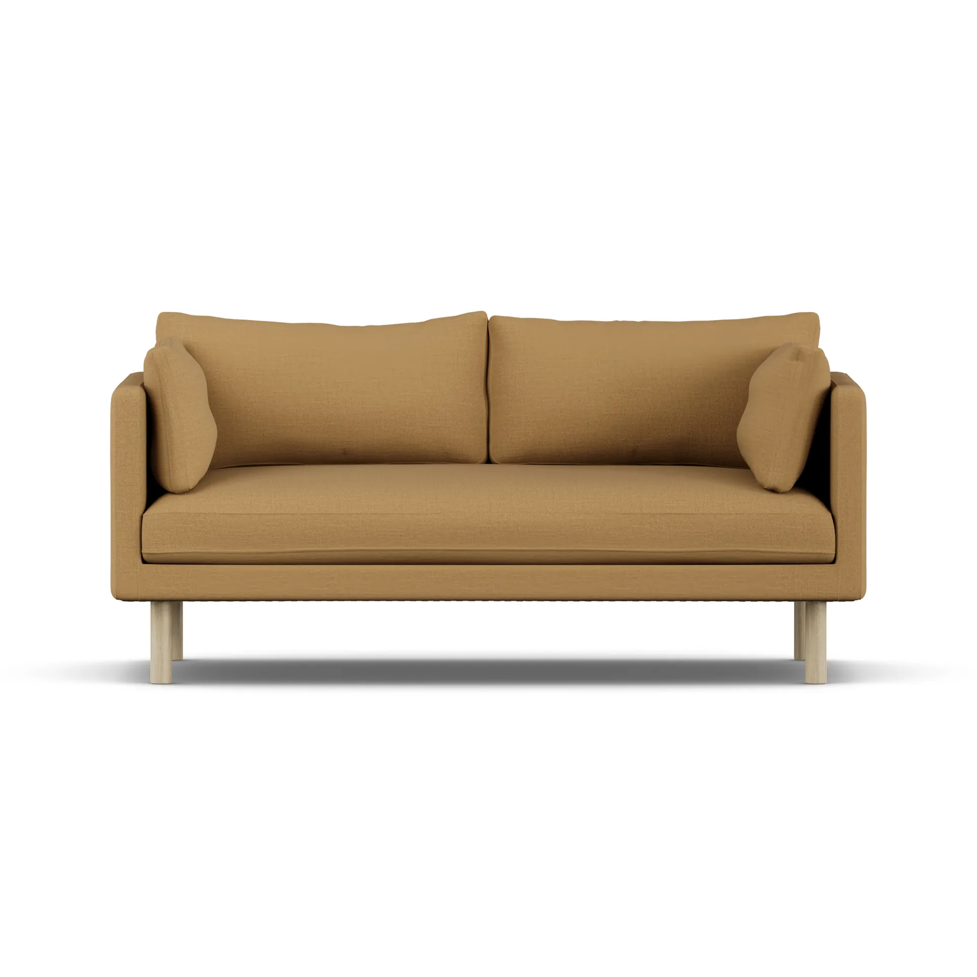 Linnevik καναπές, Same Ochre 6676-Λευκή λαδωμένη δρυς, 2 θέσεων, χωρίς φούστα 1898