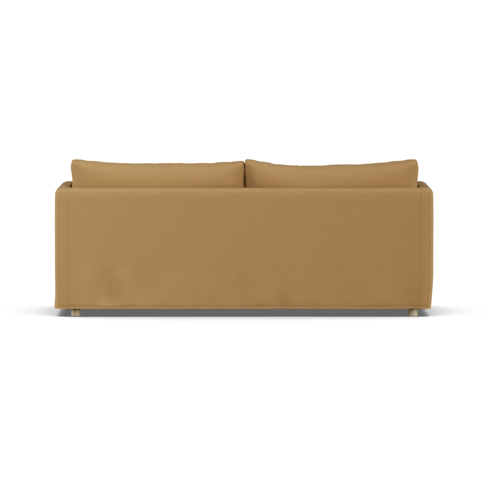 Linnevik καναπές, Same Ochre 6676-Λευκή λαδωμένη δρυς, 3 θέσεων, με φούστα 1898