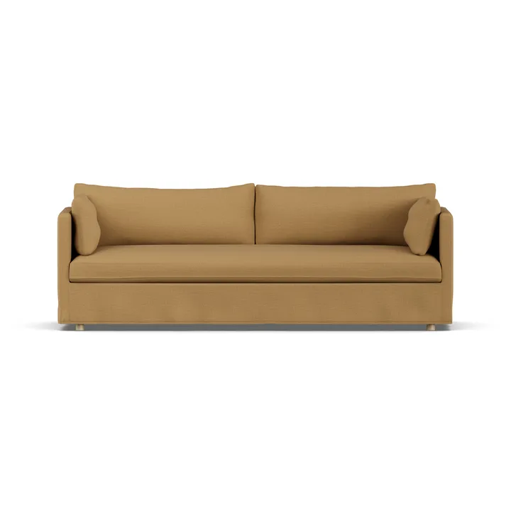 Linnevik καναπές - Same Ochre 6676-Λευκή λαδωμένη δρυς, 4 θέσεων, με φούστα - 1898