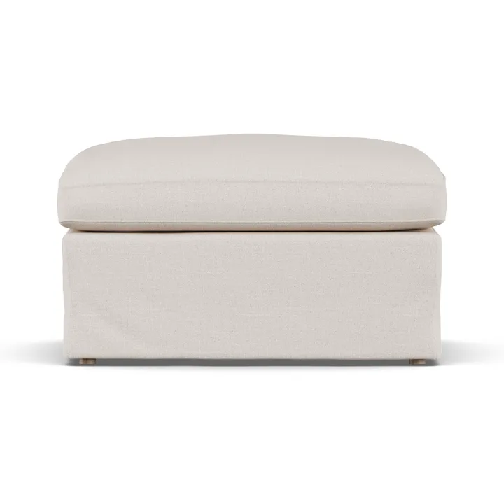 Linnevik υποπόδιο - Same Off White 6671-Λευκή λαδωμένη δρυς, με φούστα - 1898