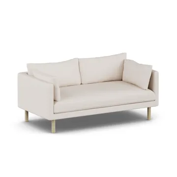 Linnevik καναπές - Same Off White 6671-Λευκή λαδωμένη δρυς, 2 θέσεων, χωρίς φούστα - 1898