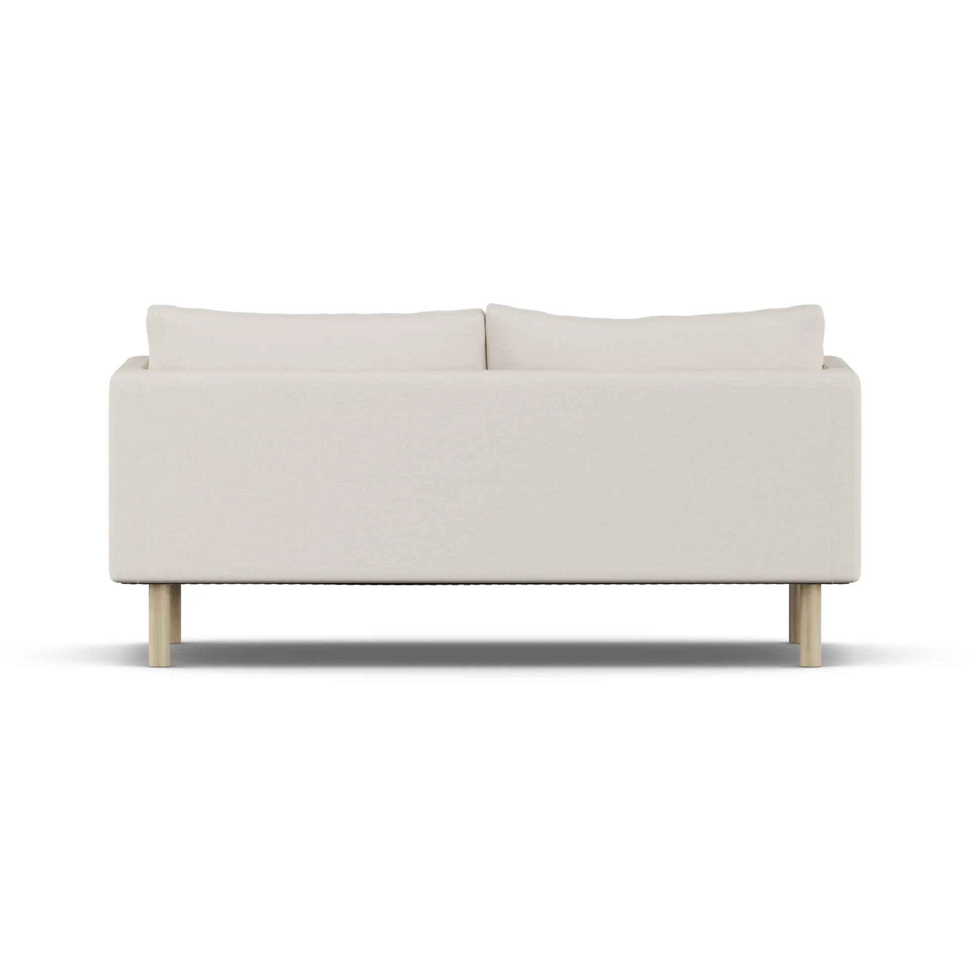 Linnevik καναπές, Same Off White 6671-Λευκή λαδωμένη δρυς, 2 θέσεων, χωρίς φούστα 1898