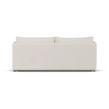 Linnevik καναπές - Same Off White 6671-Λευκή λαδωμένη δρυς, 3 θέσεων, με φούστα - 1898