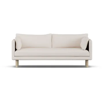 Linnevik καναπές - Same Off White 6671-Λευκή λαδωμένη δρυς, 3 θέσεων, χωρίς φούστα - 1898
