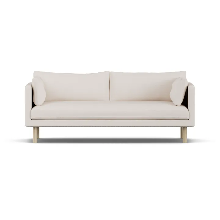 Linnevik καναπές - Same Off White 6671-Λευκή λαδωμένη δρυς, 3 θέσεων, χωρίς φούστα - 1898