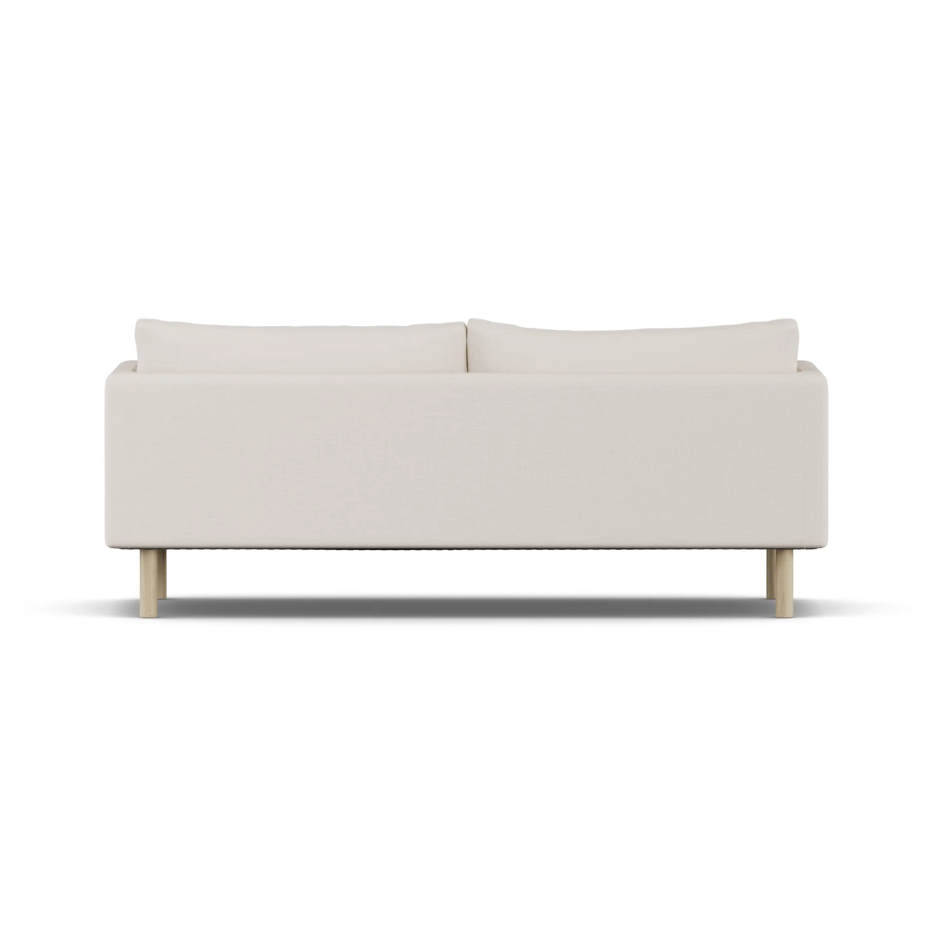 Linnevik καναπές, Same Off White 6671-Λευκή λαδωμένη δρυς, 3 θέσεων, χωρίς φούστα 1898