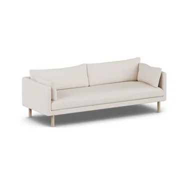 Linnevik καναπές - Same Off White 6671-Λευκή λαδωμένη δρυς, 4 θέσεων, χωρίς φούστα - 1898