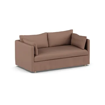 Linnevik καναπές - Same Rust 6675-Λευκή λαδωμένη δρυς, 2 θέσεων, με φούστα - 1898