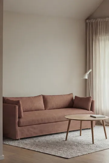 Linnevik καναπές - Same Rust 6675-Λευκή λαδωμένη δρυς, 4 θέσεων, με φούστα - 1898