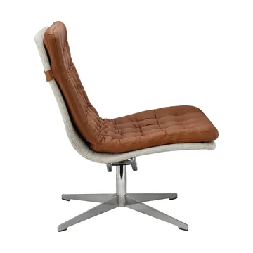 Πολυθρόνα Loholm με λειτουργία περιστροφής - Cognac leather-Bern Beige 0341 - 1898