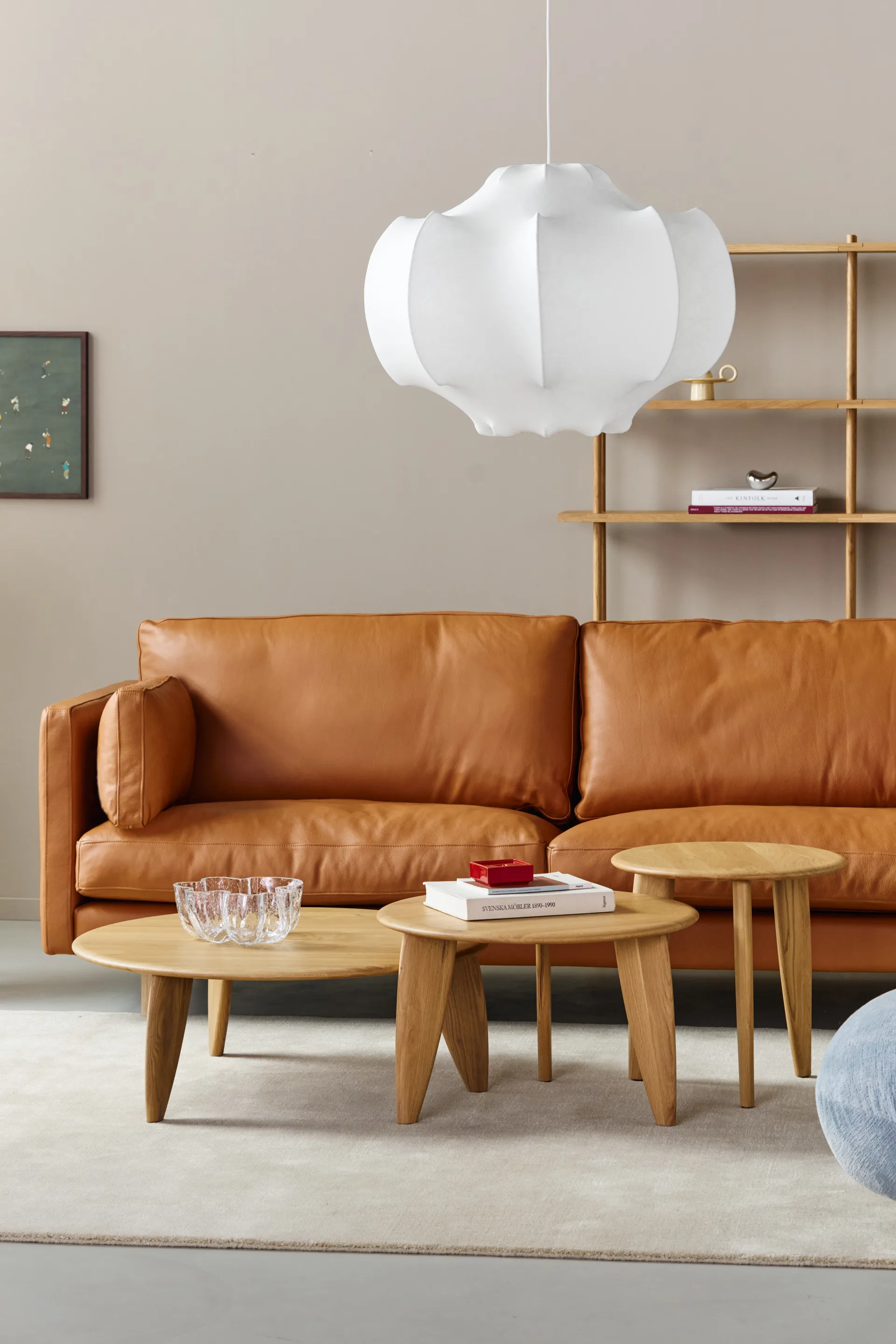 Lyckeby τραπεζάκι σαλονιού Ø45x44 εκ., Φυσική λουστραρισμένη δρυς 1898