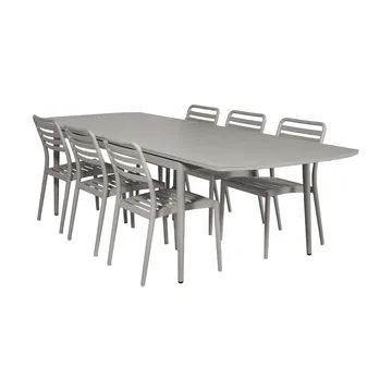 Επεκτεινόμενο τραπέζι Marsala 208-288 cm + 6 καρέκλες Messina, Taupe - 1898