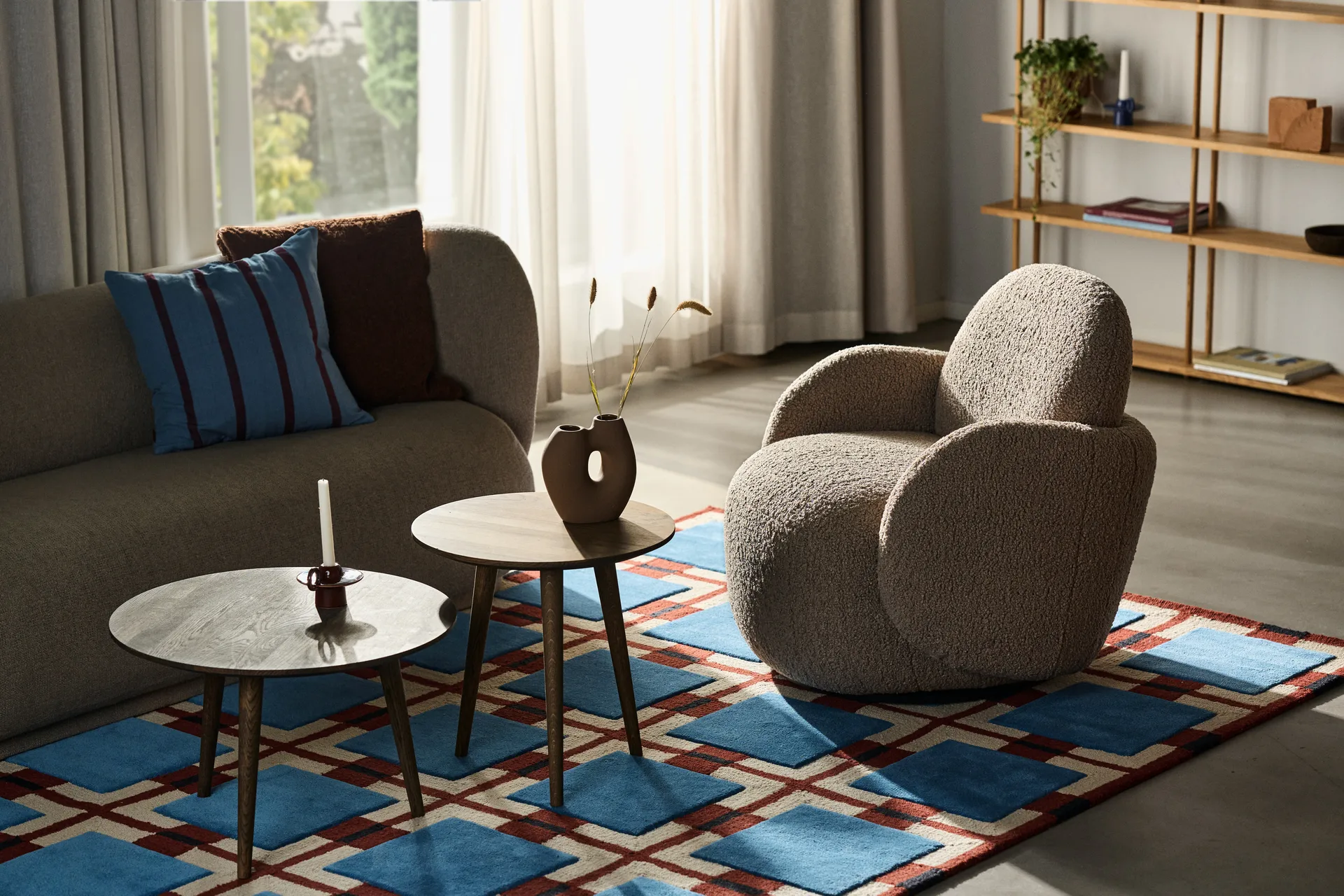 Mo πολυθρόνα με λειτουργία περιστροφής, Glore brown 1898