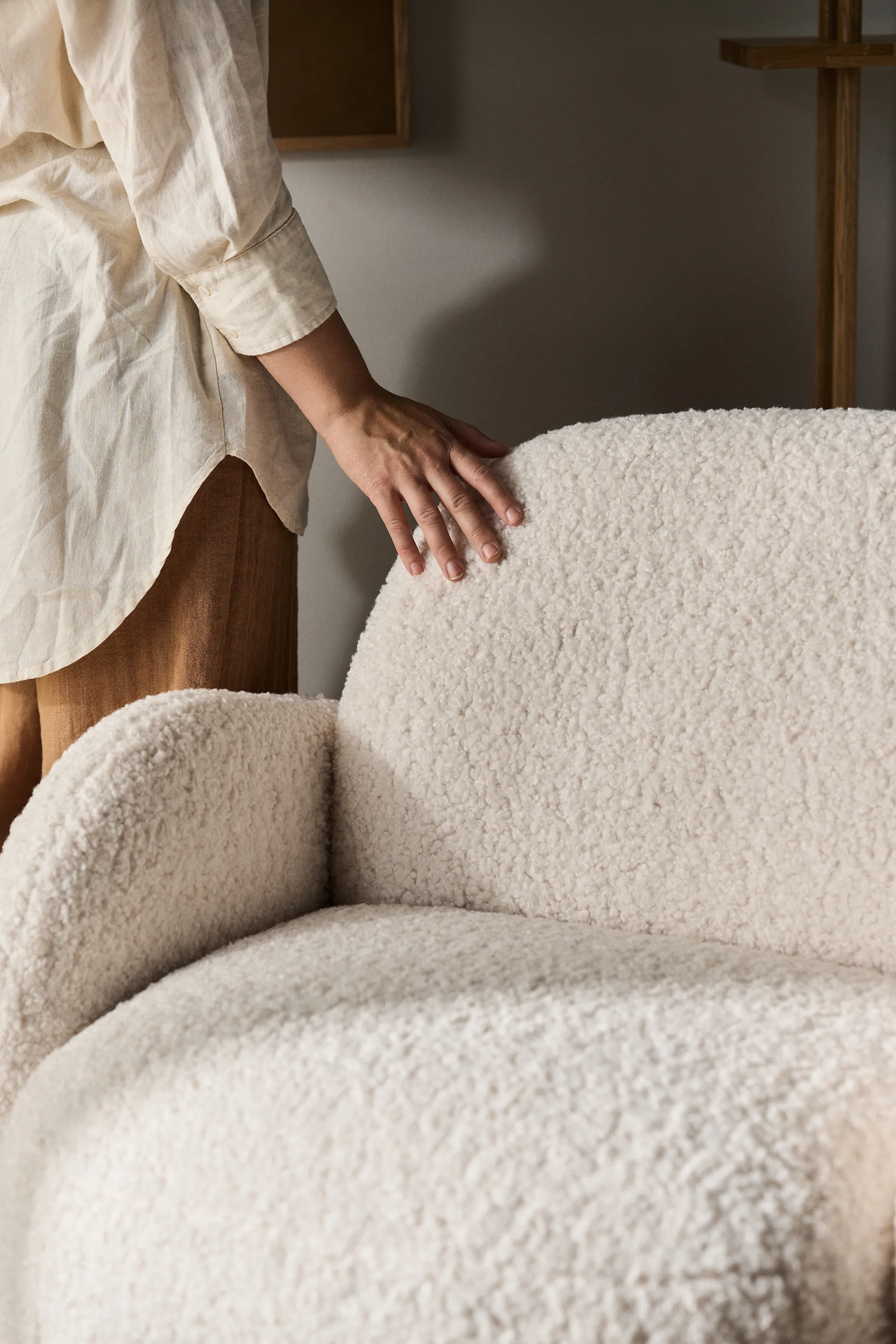 Mo πολυθρόνα με λειτουργία περιστροφής, Glore white 1898