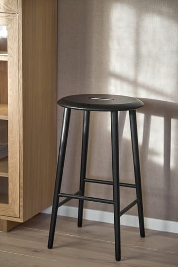 Norrabo σκαμπό 65 cm - Μαύρη λακαρισμένη δρυς - 1898
