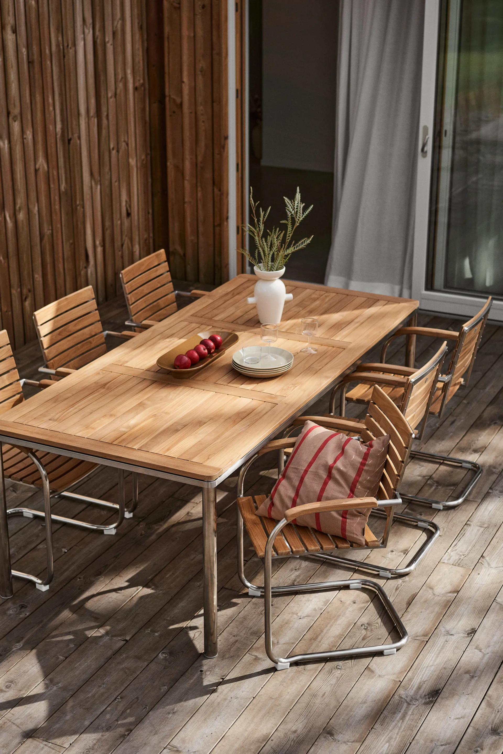 Rörvik καρέκλα τραπεζαρίας, Τικ-ανοξείδωτο ατσάλι 1898