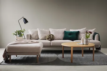 Sjövik υποπόδιο - Bern Beige 0341-λευκή λαδωμένη δρυς - 1898