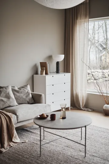 Sjövik καναπές - Bern Beige 0341-Λευκή λαδωμένη δρυς, 2,5 θέσεων - 1898