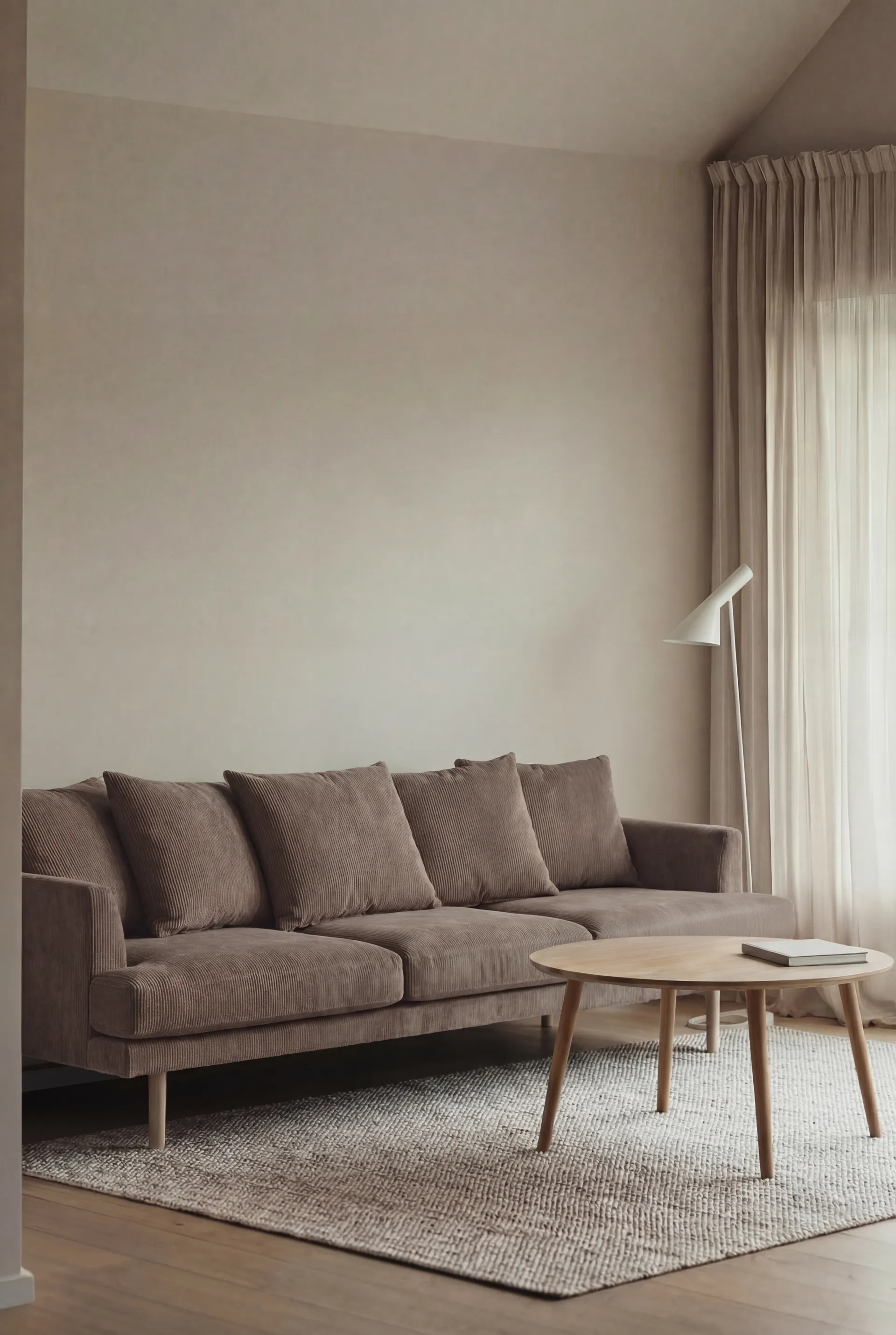 Sjövik καναπές, Jump Brown 1955-Λευκή λαδωμένη δρυς, 3,5 θέσεων 1898