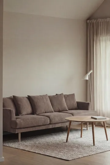 Sjövik καναπές - Jump Brown 1955-Λευκή λαδωμένη δρυς, 3,5 θέσεων - 1898