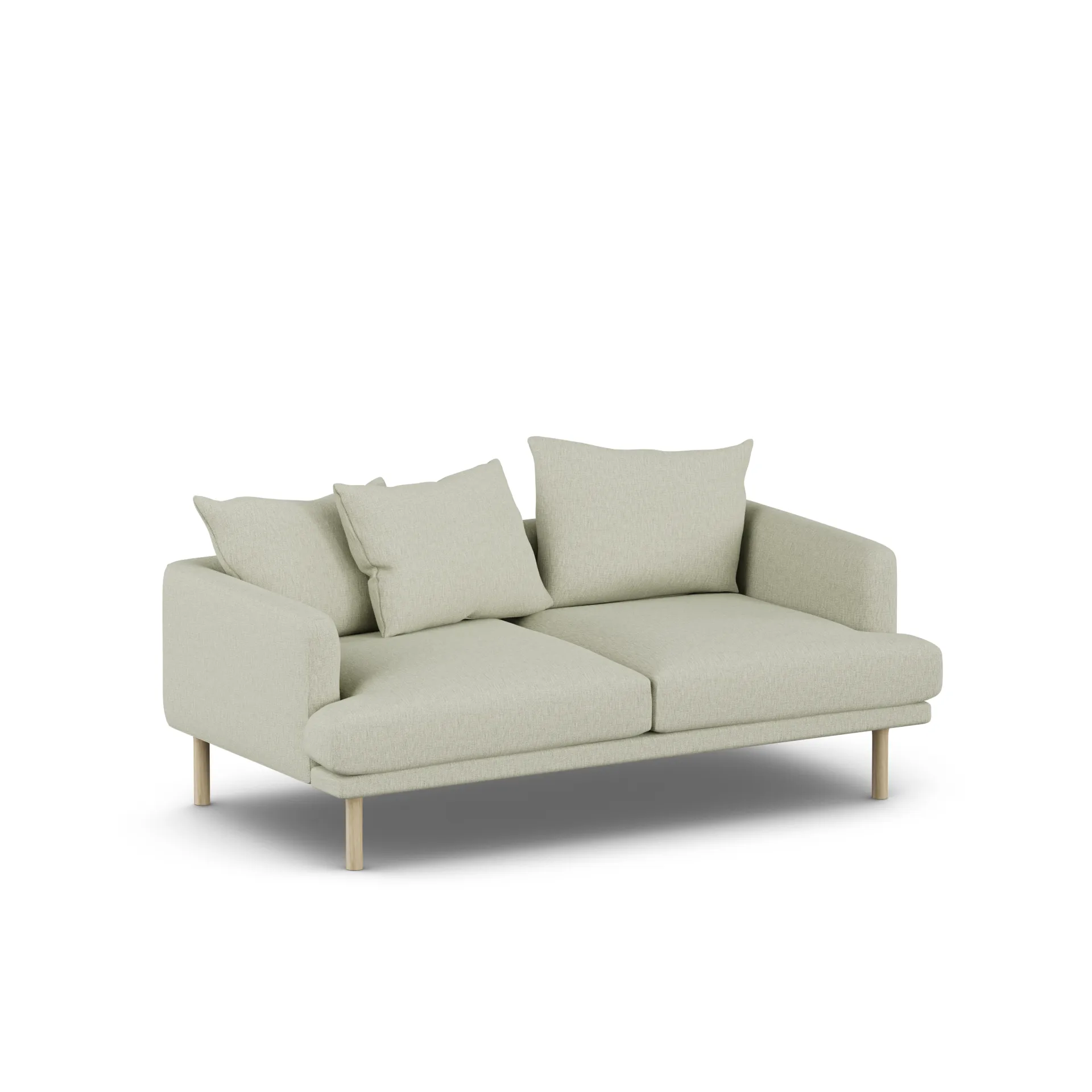 Sjövik καναπές, Luiza Beige 3981-Λευκή λαδωμένη δρυς, 2,5 θέσεων 1898