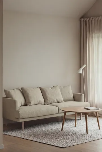 Sjövik καναπές - Luiza Beige 3981-Λευκή λαδωμένη δρυς, 3 θέσεων - 1898