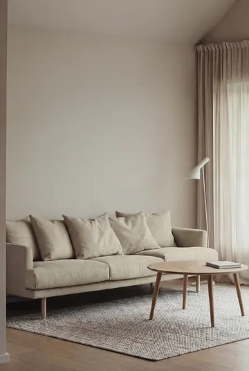 Sjövik καναπές - Luiza Beige 3981-Λευκή λαδωμένη δρυς, 3,5 θέσεων - 1898