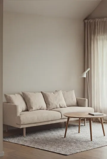 Sjövik καναπές - Same Beige 6670-Λευκή λαδωμένη δρυς, 3 θέσεων - 1898