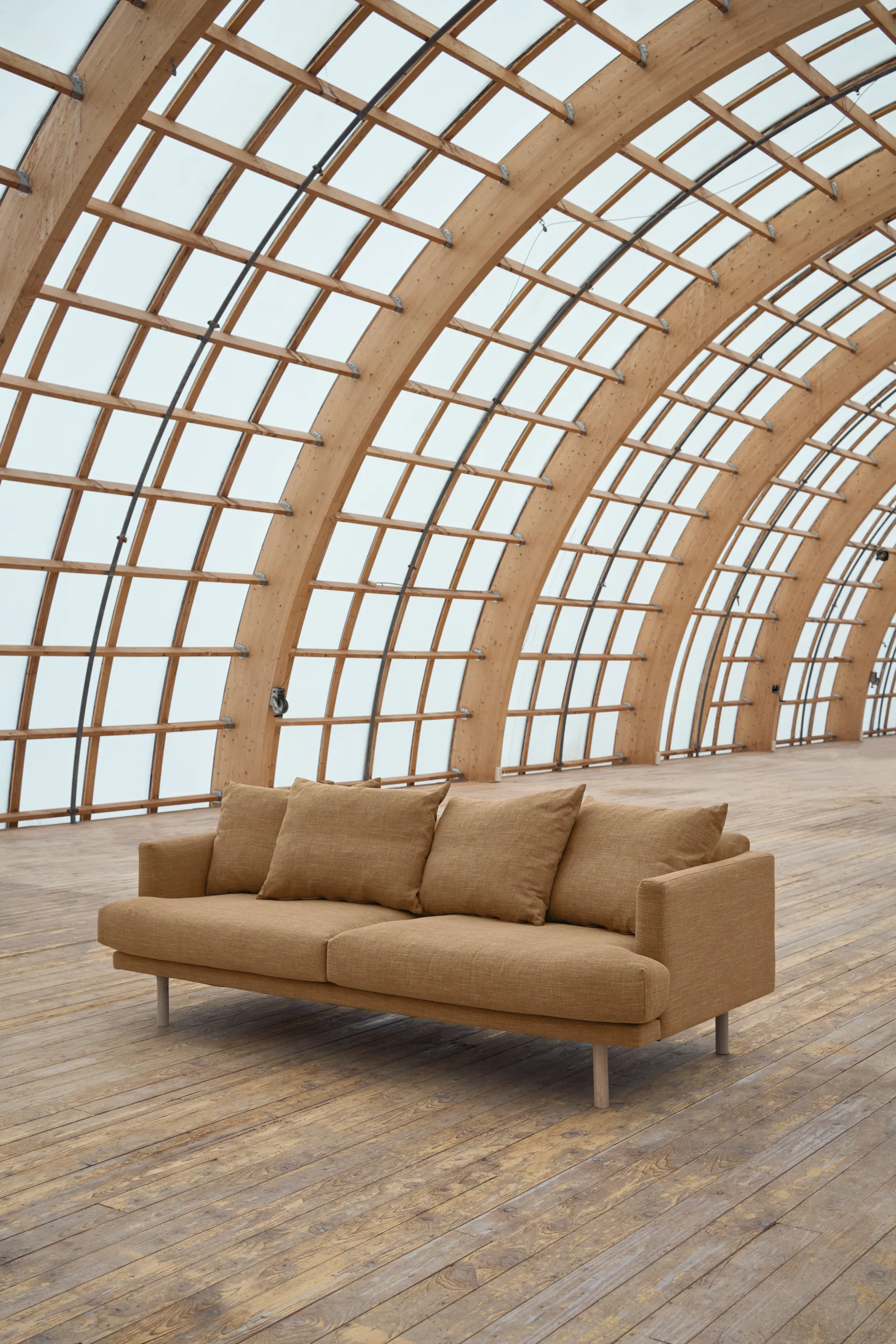 Sjövik καναπές, Same Ochre 6676-Λευκή λαδωμένη δρυς, 3 θέσεων 1898