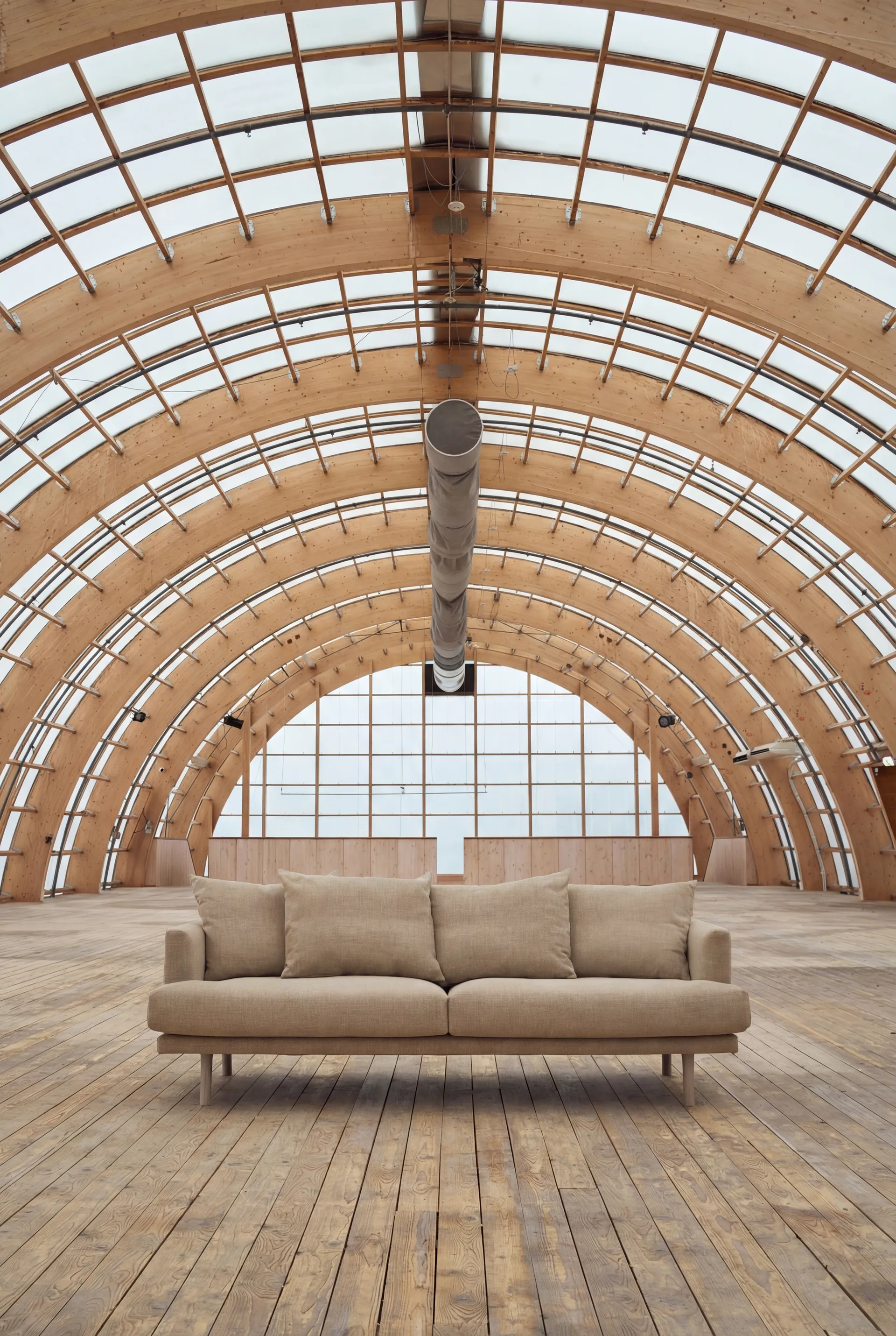 Sjövik καναπές, Same Sand 6672-Λευκή λαδωμένη δρυς, 3 θέσεων 1898