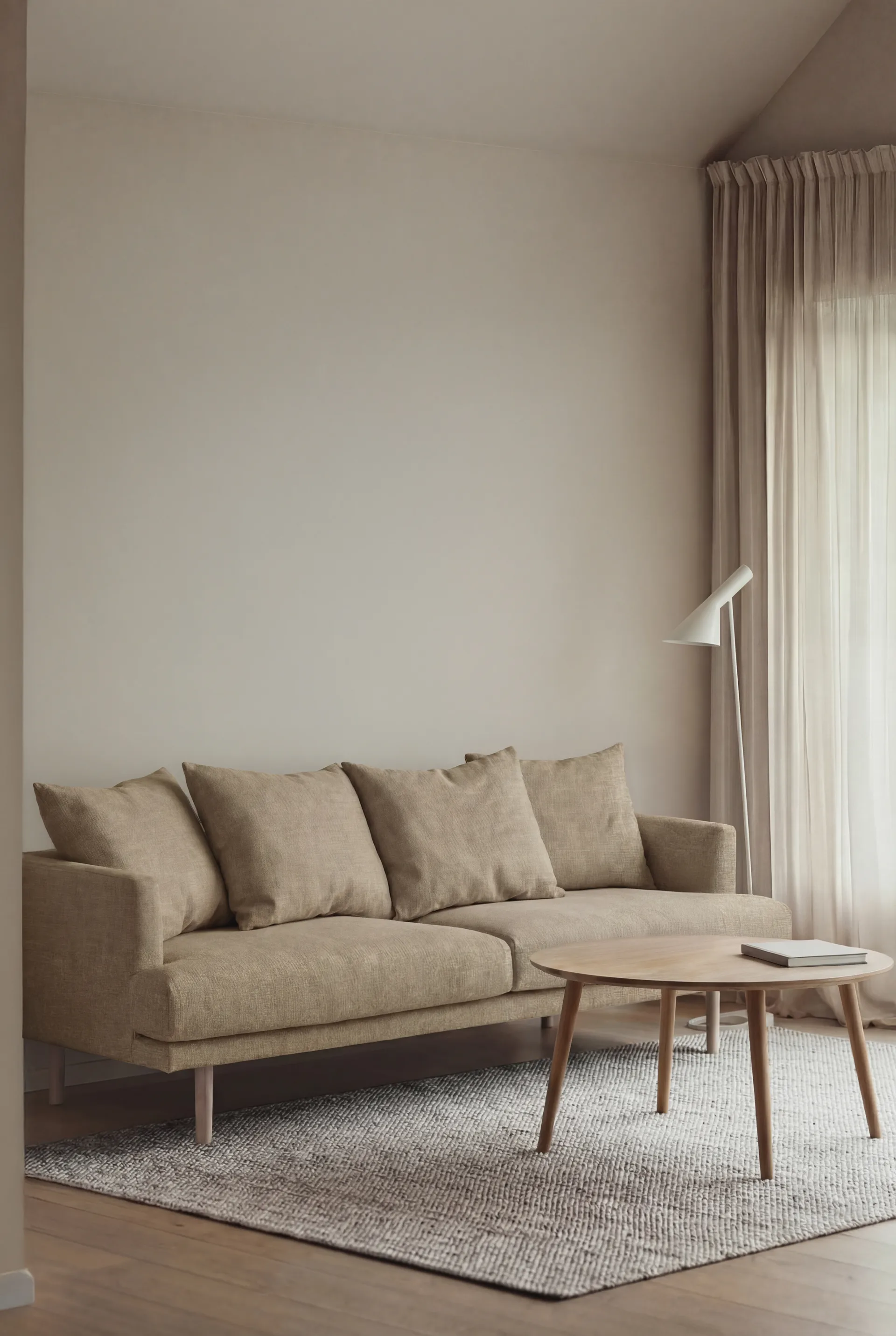 Sjövik καναπές, Same Sand 6672-Λευκή λαδωμένη δρυς, 3 θέσεων 1898