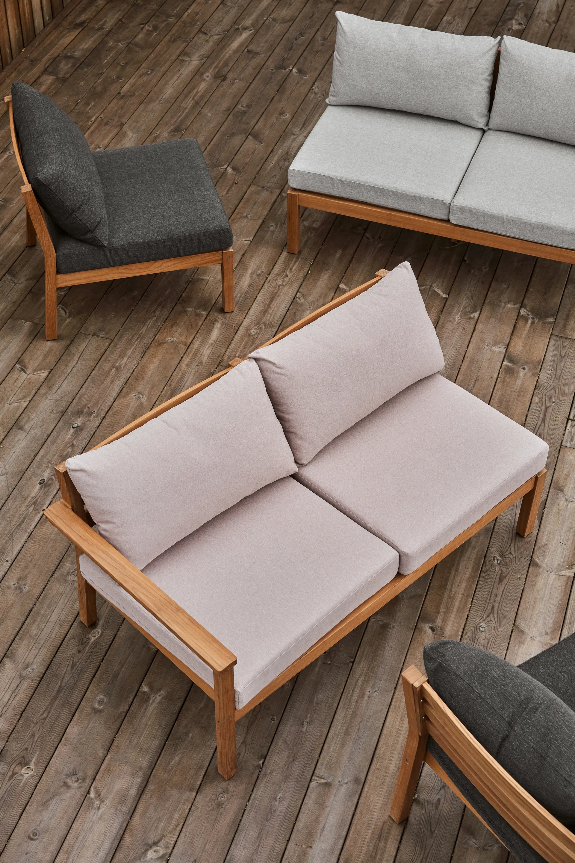 Μονάδα καναπέ Stockaryd 2-θέσεωνδεξιά teak/beige,  1898