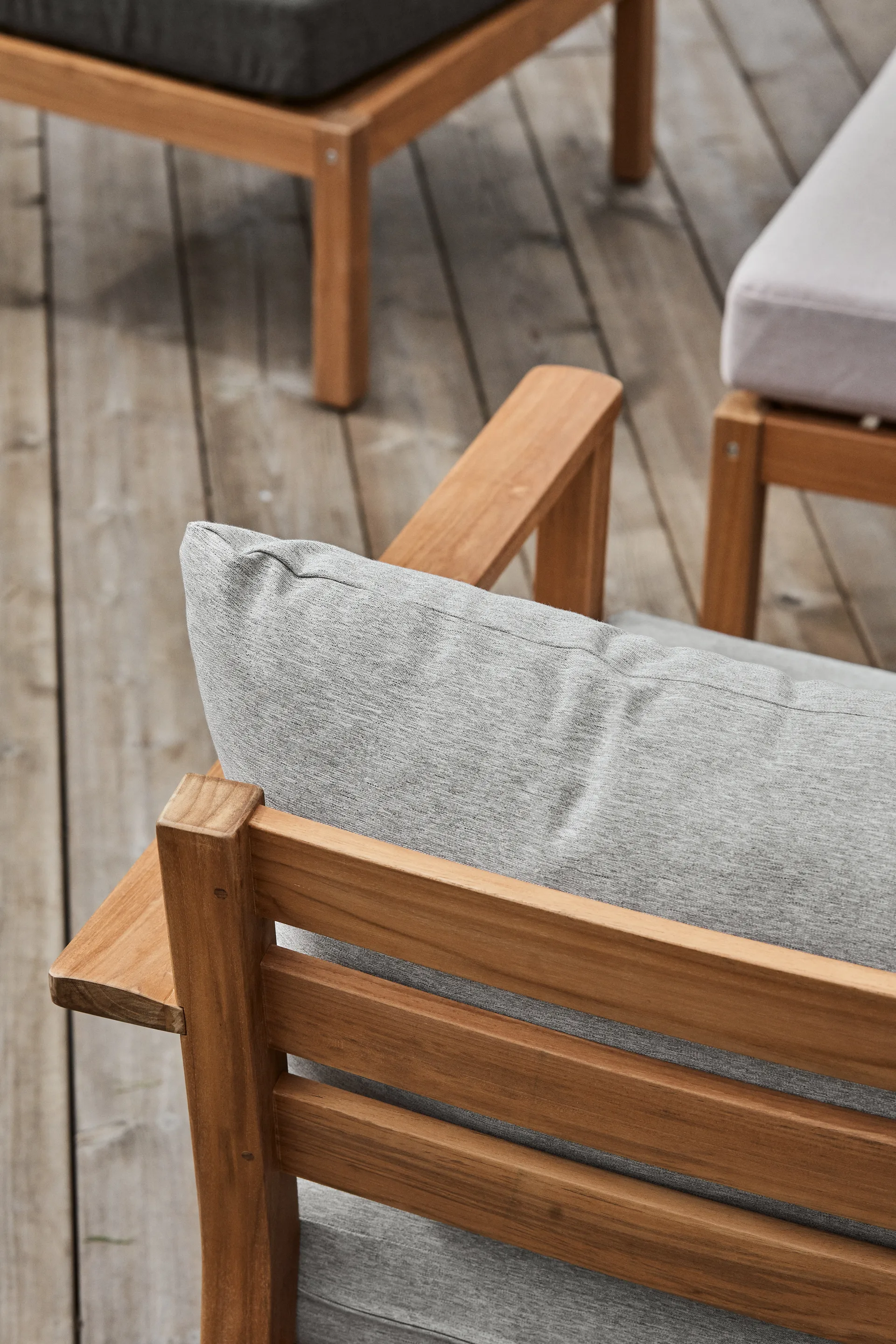 Μονάδα καναπέ Stockaryd 2-θέσεωνδεξιά teak/light grey,  1898
