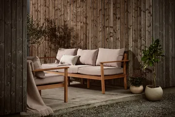 Stockaryd καναπές 3-θέσιος teak/μπεζ - 1898