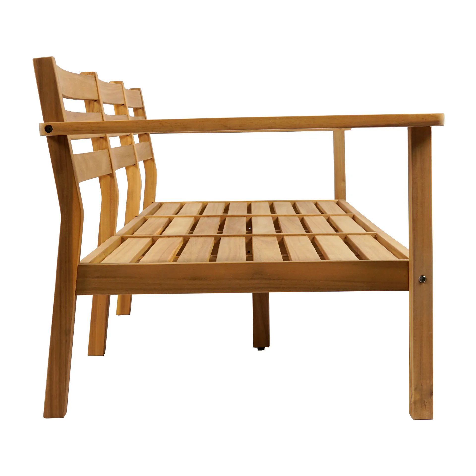 Καναπές Stockaryd 3-θέσιος teak/σκούρο γκρι,  1898