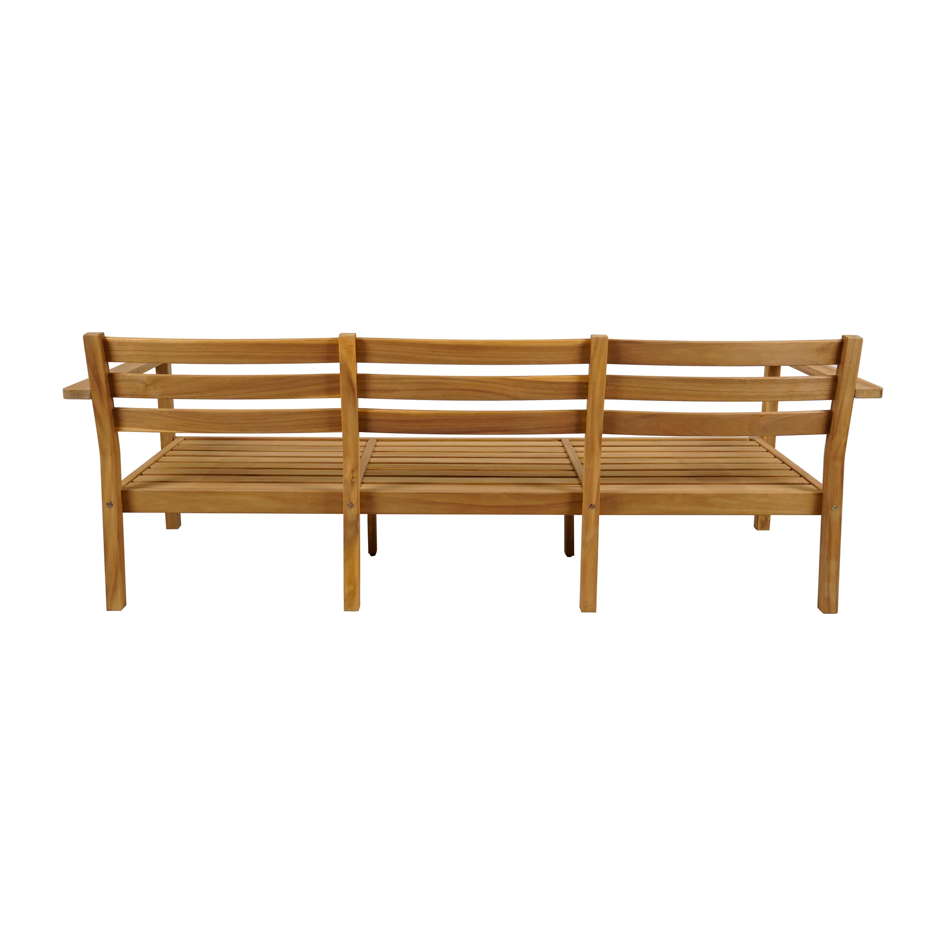 Καναπές Stockaryd 3-θέσιος teak/σκούρο γκρι,  1898