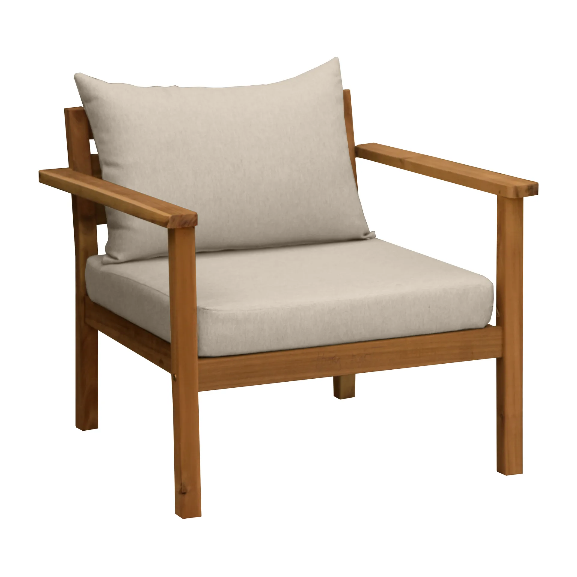 Stockaryd πολυθρόνα lounge teak / μπεζ,  1898