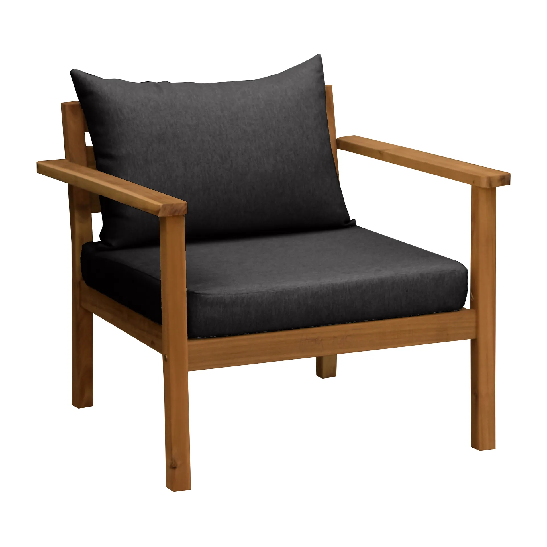 Stockaryd πολυθρόνα lounge teak/σκούρο γκρι,  1898