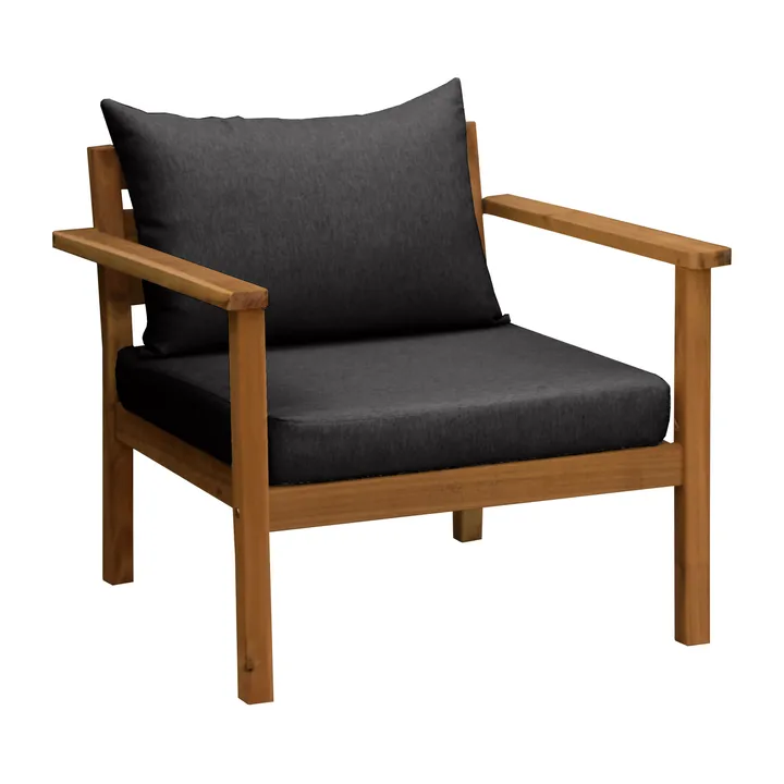 Stockaryd πολυθρόνα lounge teak/σκούρο γκρι - 1898