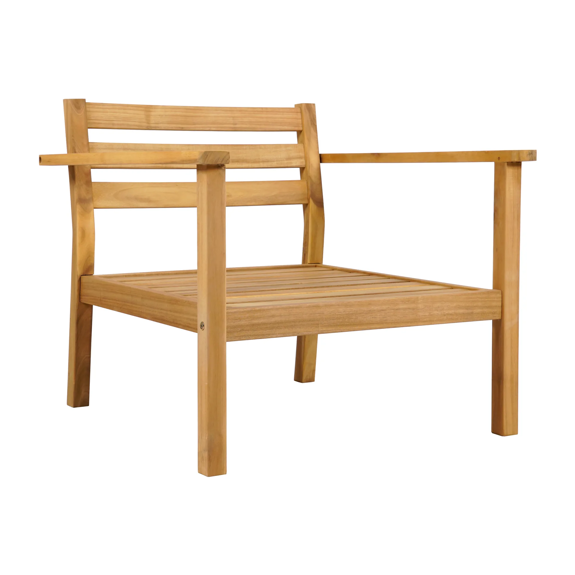 Stockaryd πολυθρόνα lounge teak/ανοιχτό γκρι 1898