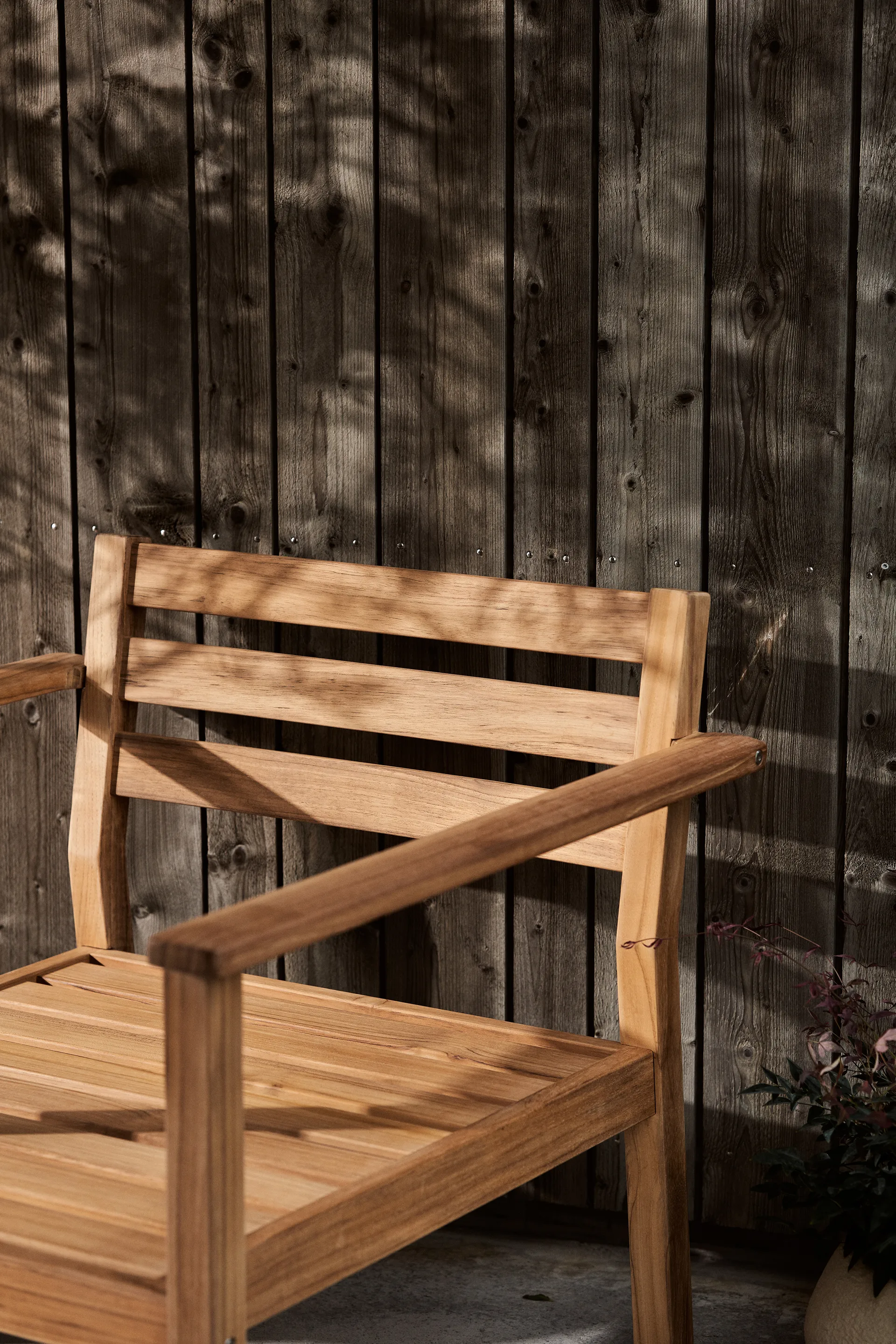 Stockaryd πολυθρόνα lounge teak / μπεζ 1898