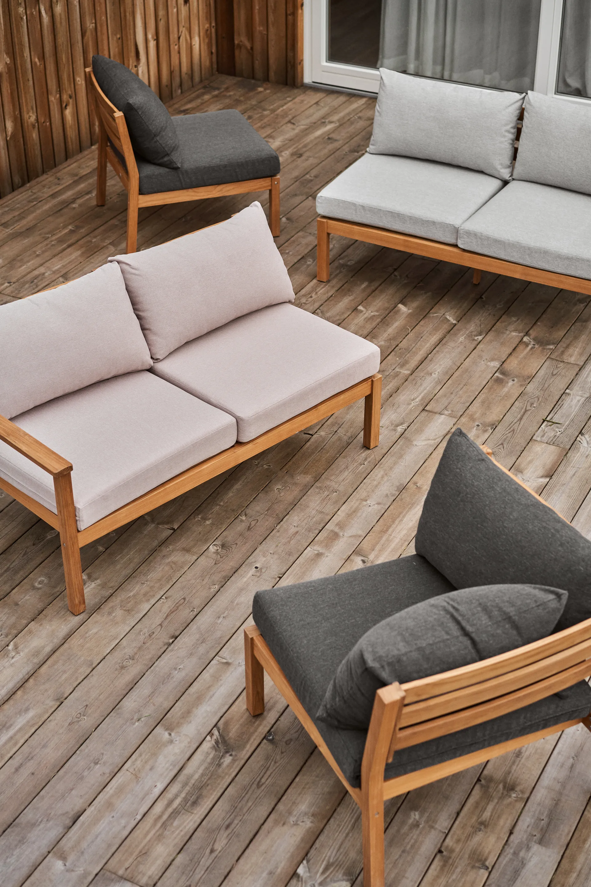 Stockaryd καναπές γωνιακό τμήμα γωνιακό τμήμα teak/dark grey 1898