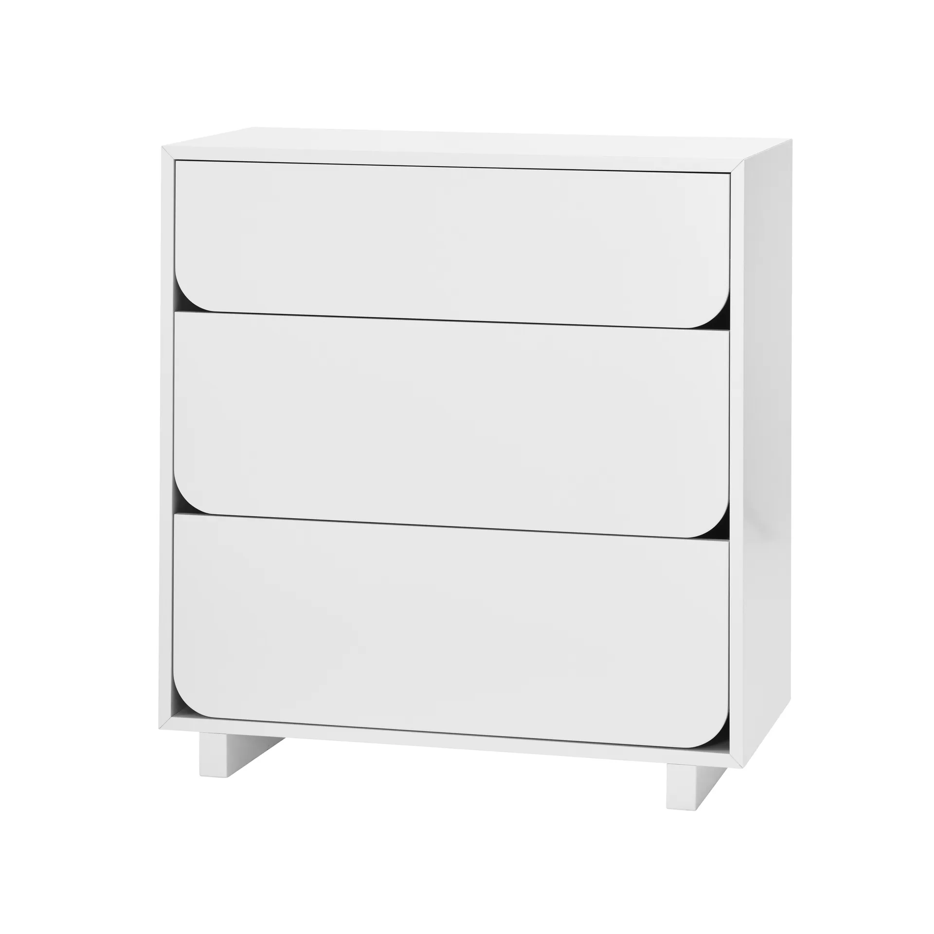 Vidja συρτάρια - χαμηλά 3 συρτάρια, Λευκό 1898