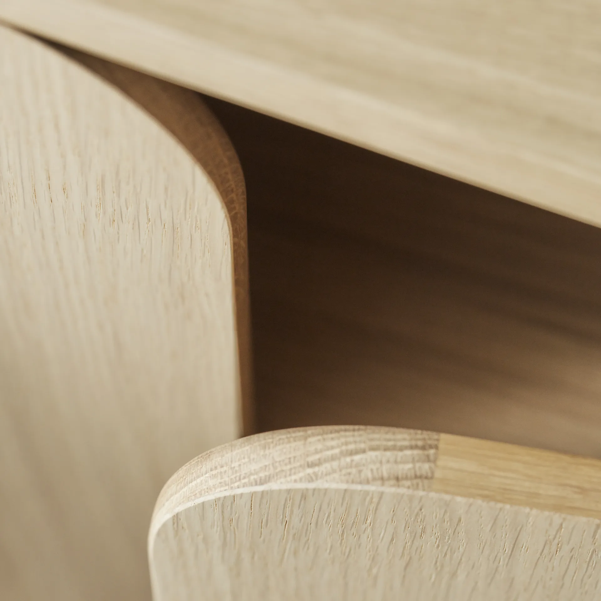 Βοηθητικό τραπέζι, Vidja, Δρυς με λευκό πιγμέντο 1898