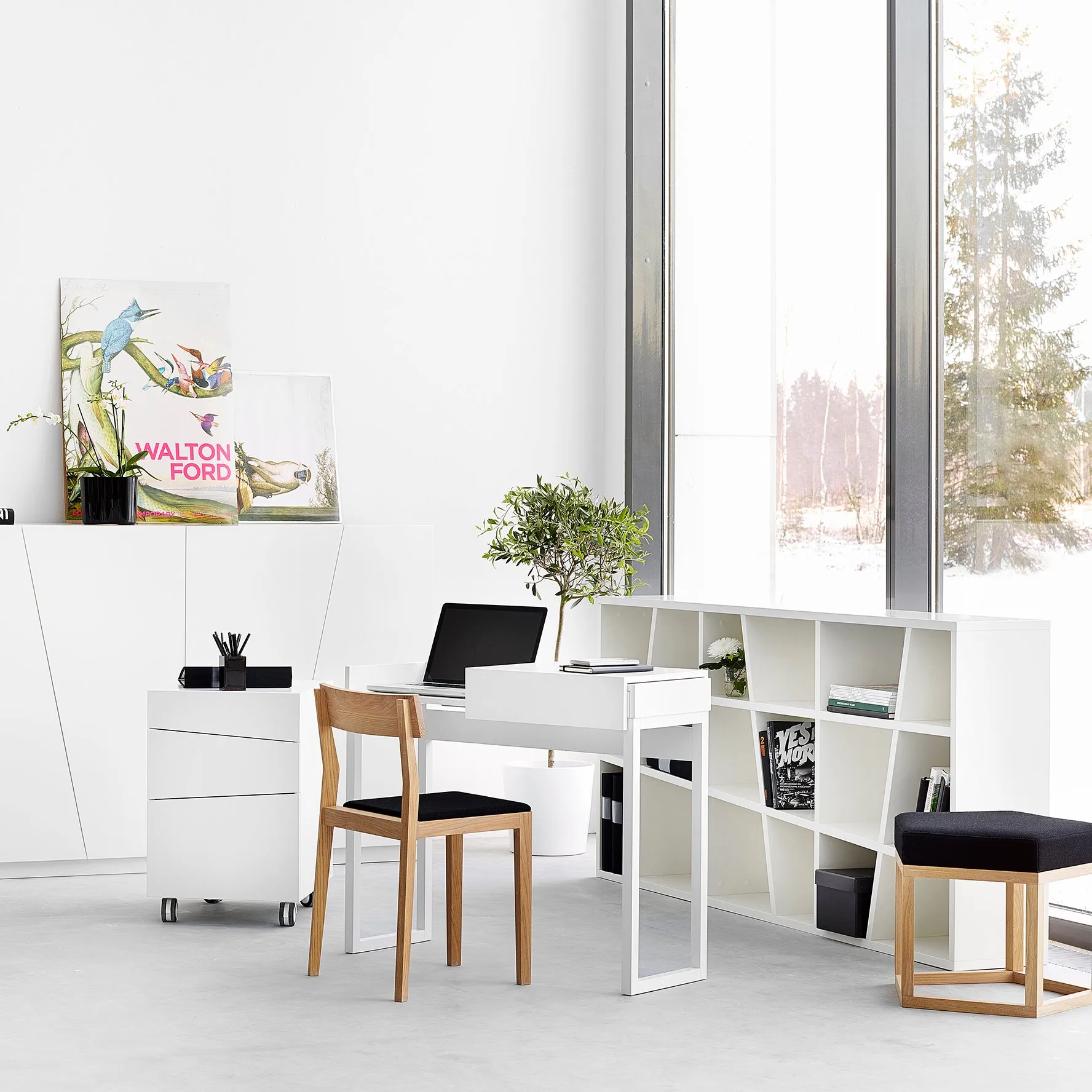 Ραφιέρα Angle , Λευκό A2